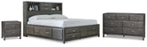 Caitbrook Queen Storage Bed, Dresser and Nightstand